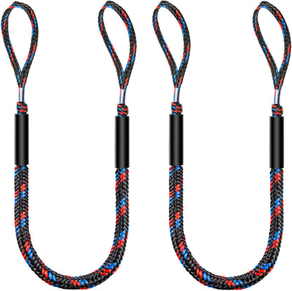 Bungee Dock Lines for Boats, Quick Connect No Knots, Shock Absorbing Mooring Lines, Boating Gifts for Men, Boat Accessories for Pontoon, Bass Boat, Jet Ski