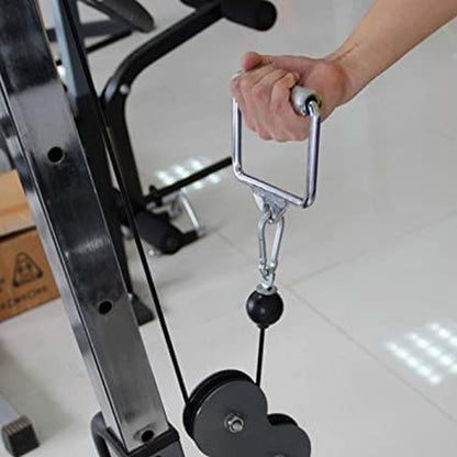 Double D Handle, Cable Machine Handle Attachments, Pull down Exercise Handles of Home Gym Accessories